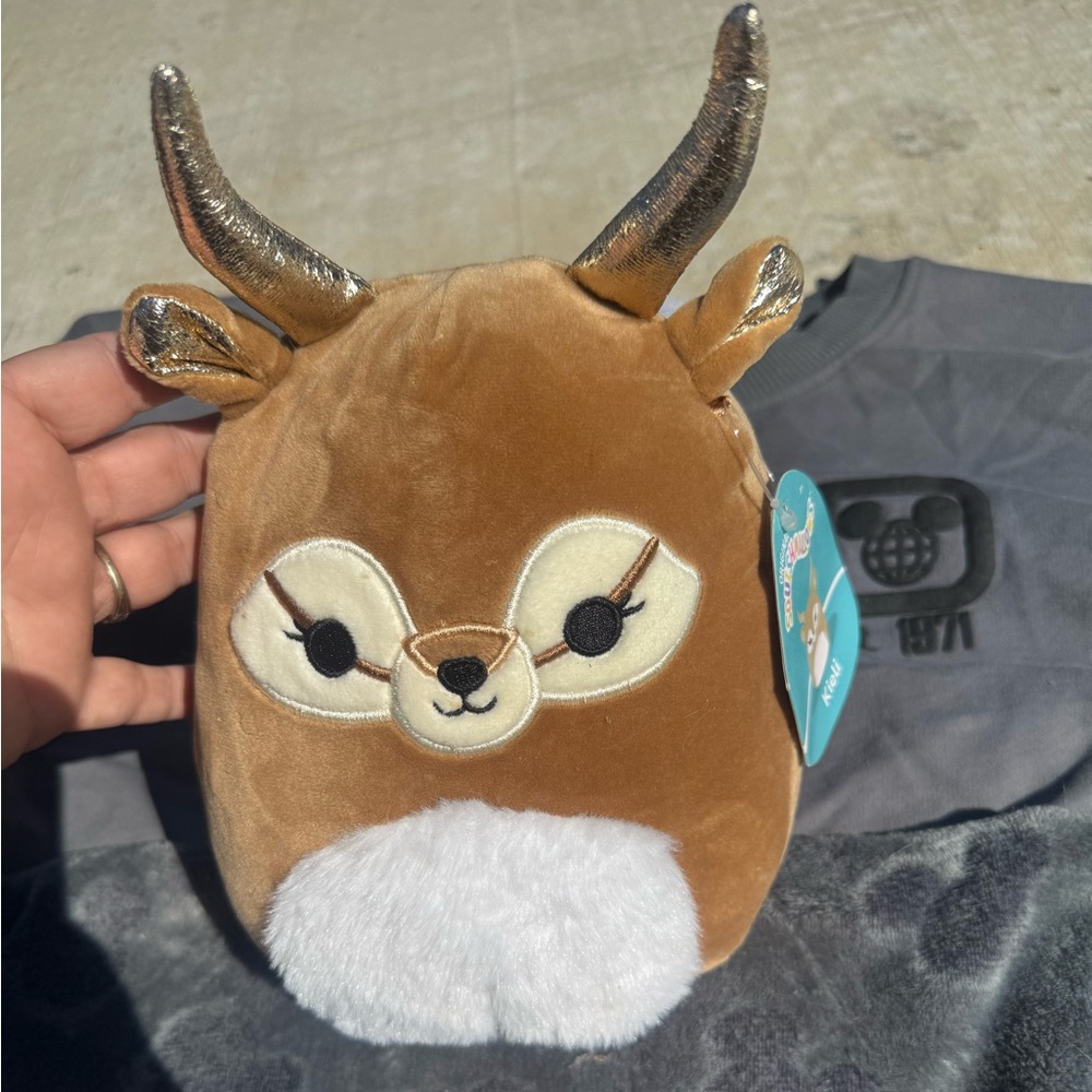 Plush Deer Toy - Brown and White